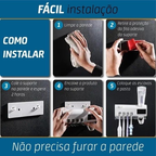 Porta Escova de Dentes com/sem Esterilização UV para Banheiro